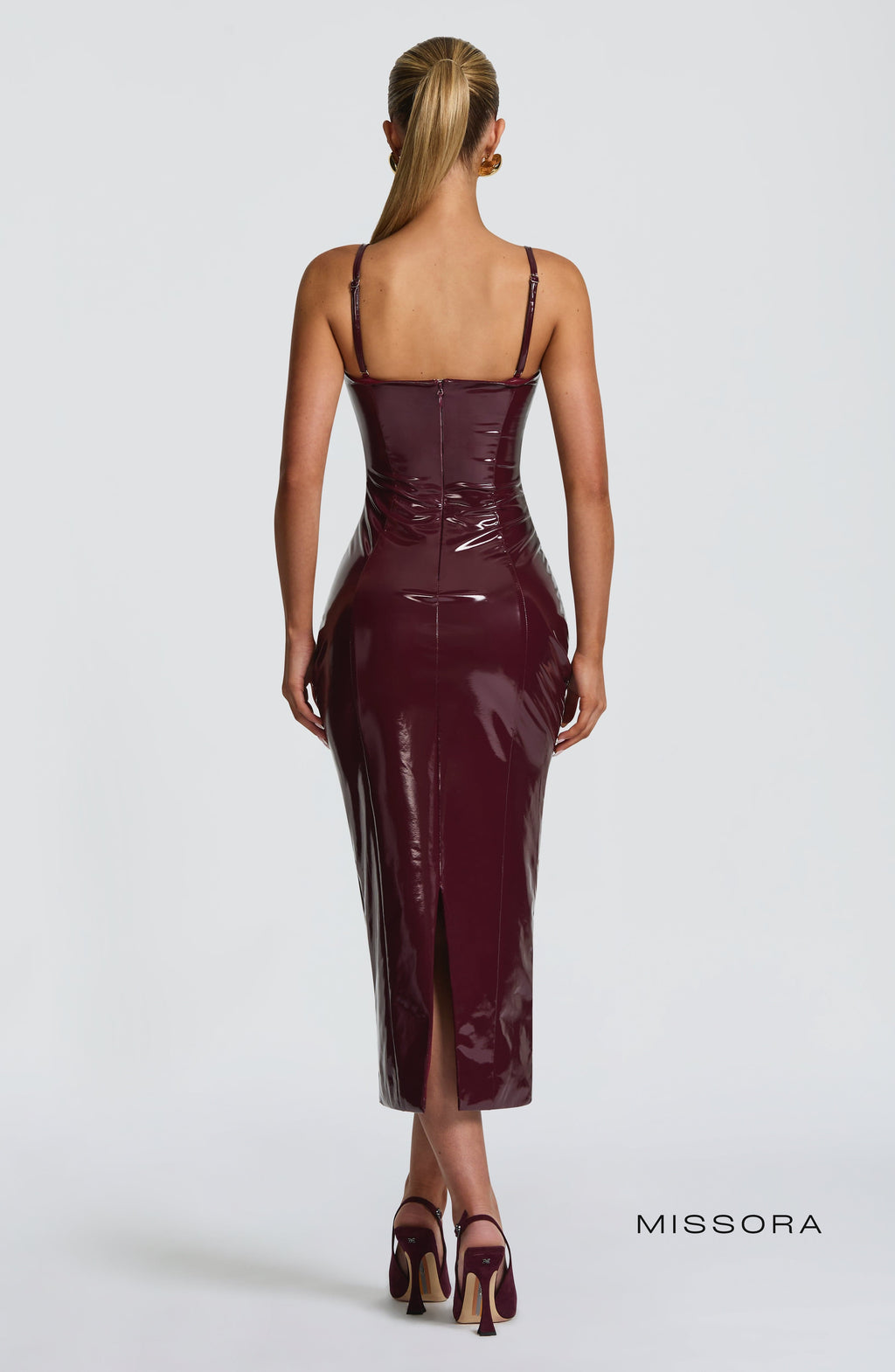 Missora Karizma Parlak Vucudu Saran Midi Elbise