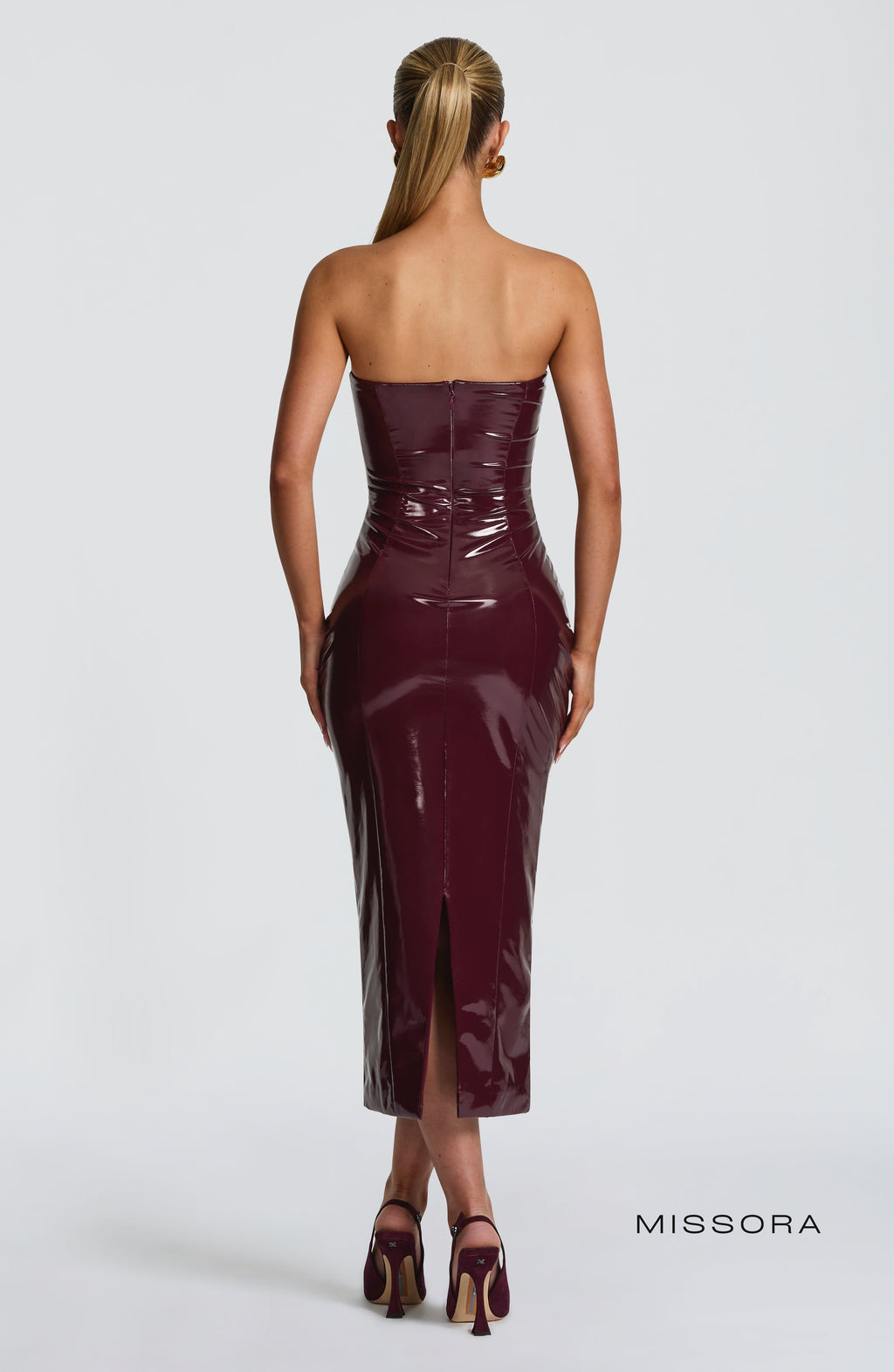 Missora Karizma Parlak Vucudu Saran Midi Elbise