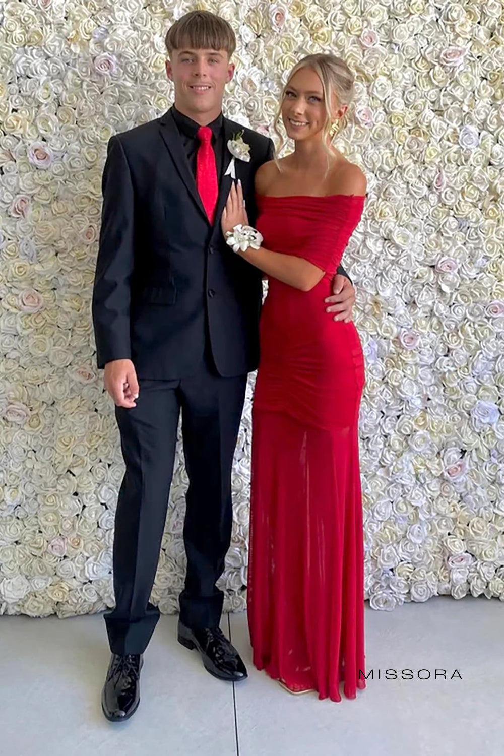 Missora Karlyn Omzu Acik Tul Maxi Elbise | S046RNV-1 | S046RNV-2 | S046RNV-3