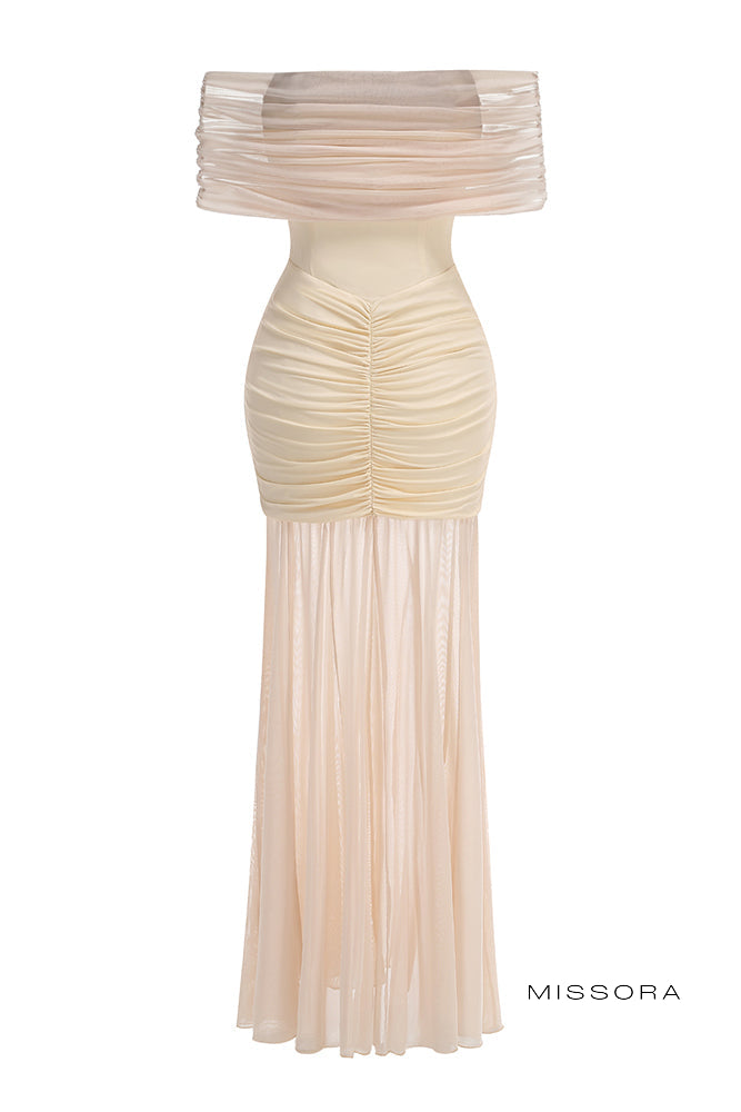 Missora Karlyn Omzu Acik Tul Maxi Elbise | S046RNV-4 | S046RNV-5 | S046RNV-6