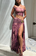 Missora Karol Floral Ruched Maxi Skirt