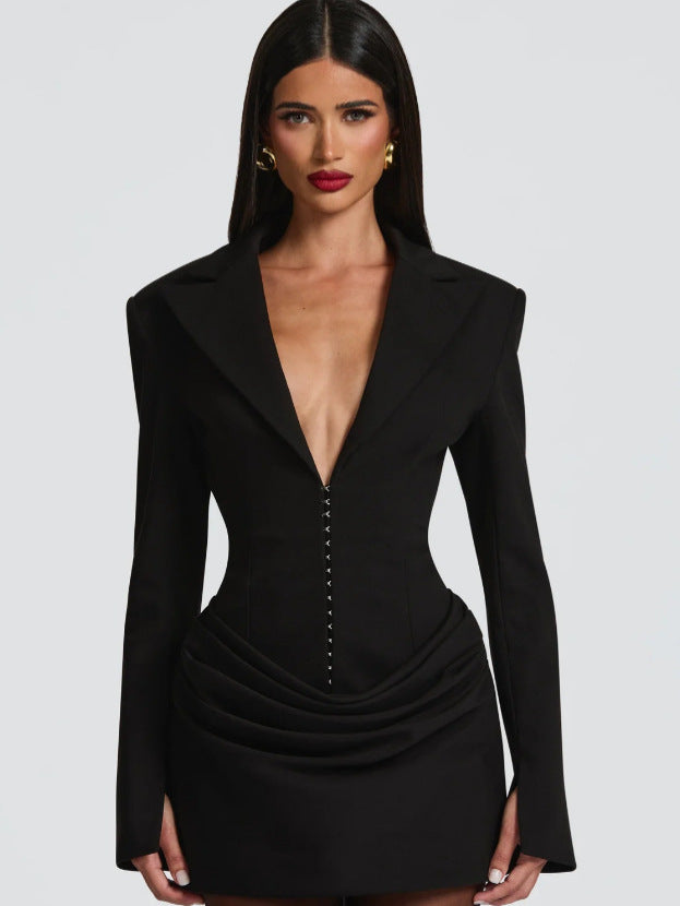 Kaylin Blazer Midi Elbise [NC0XO8L9]