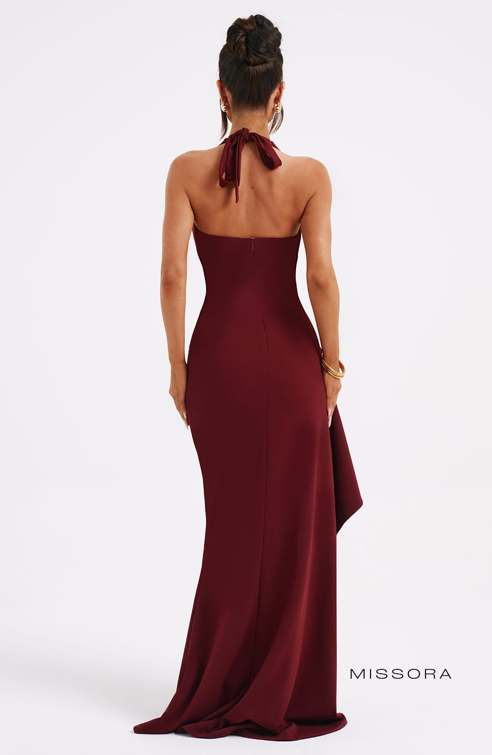 Missora Kaytlyn Ruffle Slit Maxi Dress
