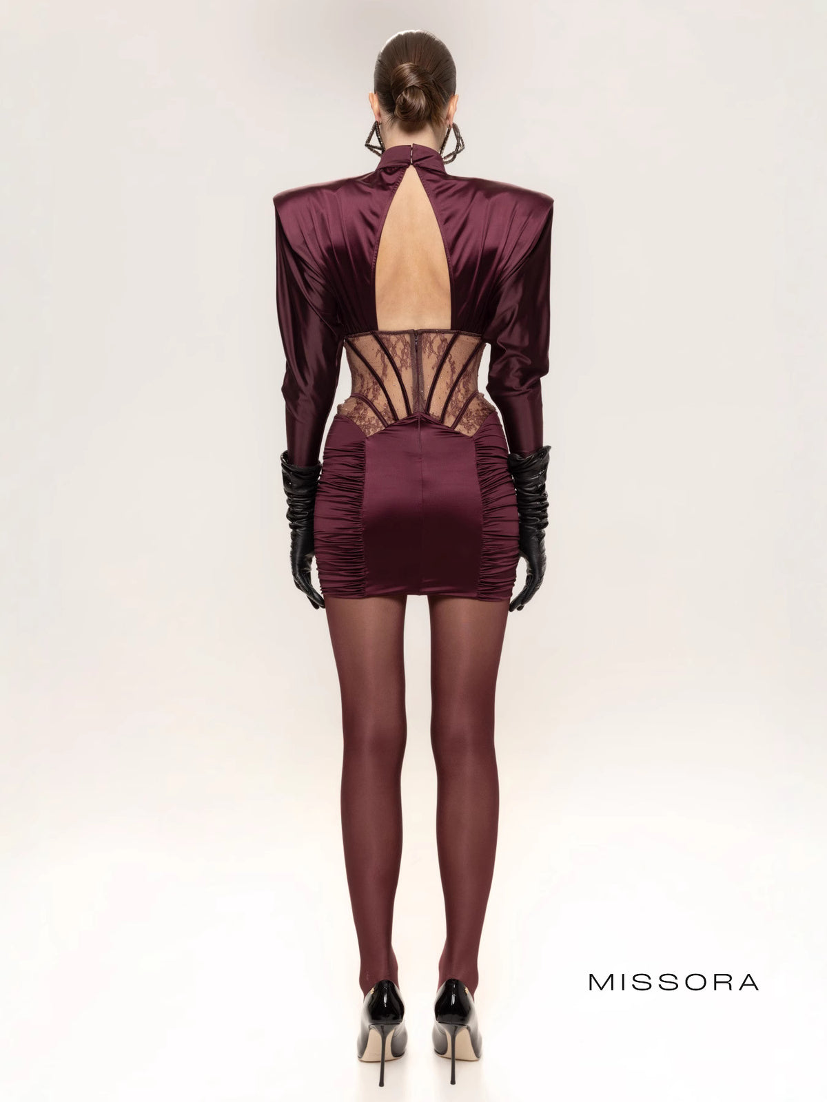 Keaton Dantel Korse Detaylı Mini Elbise [S2XFN8YX]