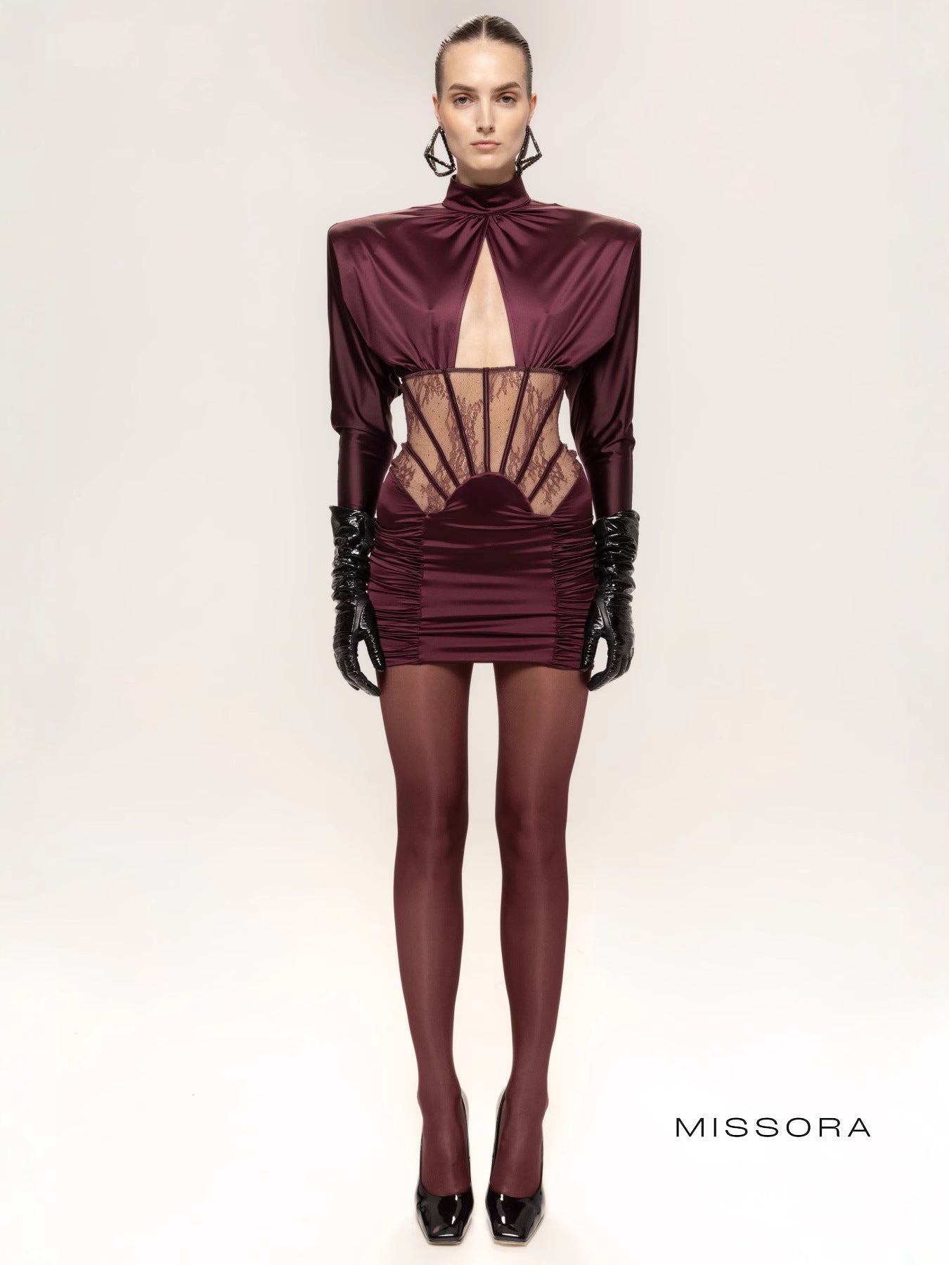 Keaton Dantel Korse Detaylı Mini Elbise [W9XIT8ED]