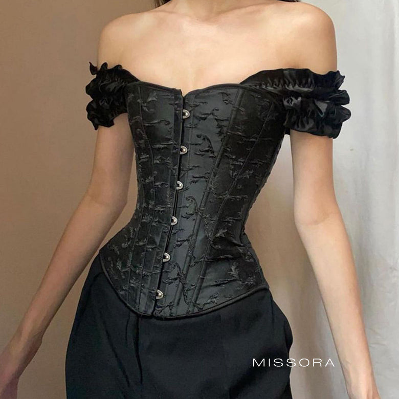 Keegan Balon Kollu Korse Bluz [R0ZJZB6G]