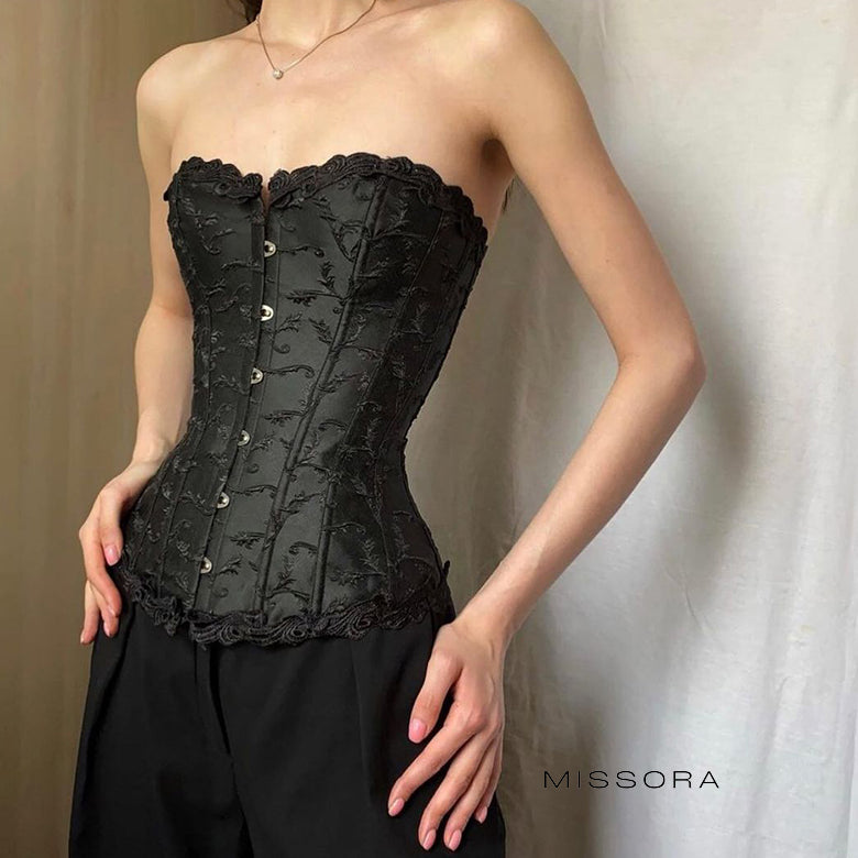 Keegan Balon Kollu Korse Bluz [MMK5JM16]