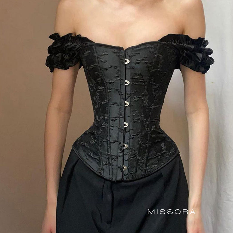 Keegan Balon Kollu Korse Bluz [8GBFB6D9]