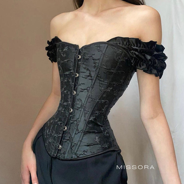 Keegan Balon Kollu Korse Bluz [KZ8KHZMZ]