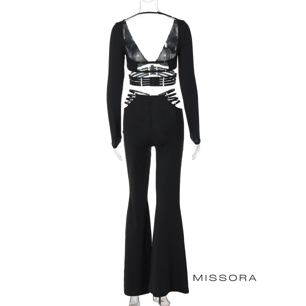 Kehlani Strappy Cut-Out Pantolon Takım [5M1IXZ4H]