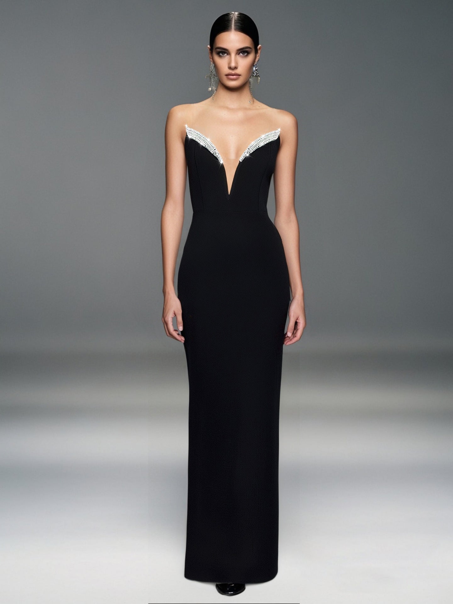 Keilyn Straplez Bandaj Maxi Elbise [2WCZZBTT]