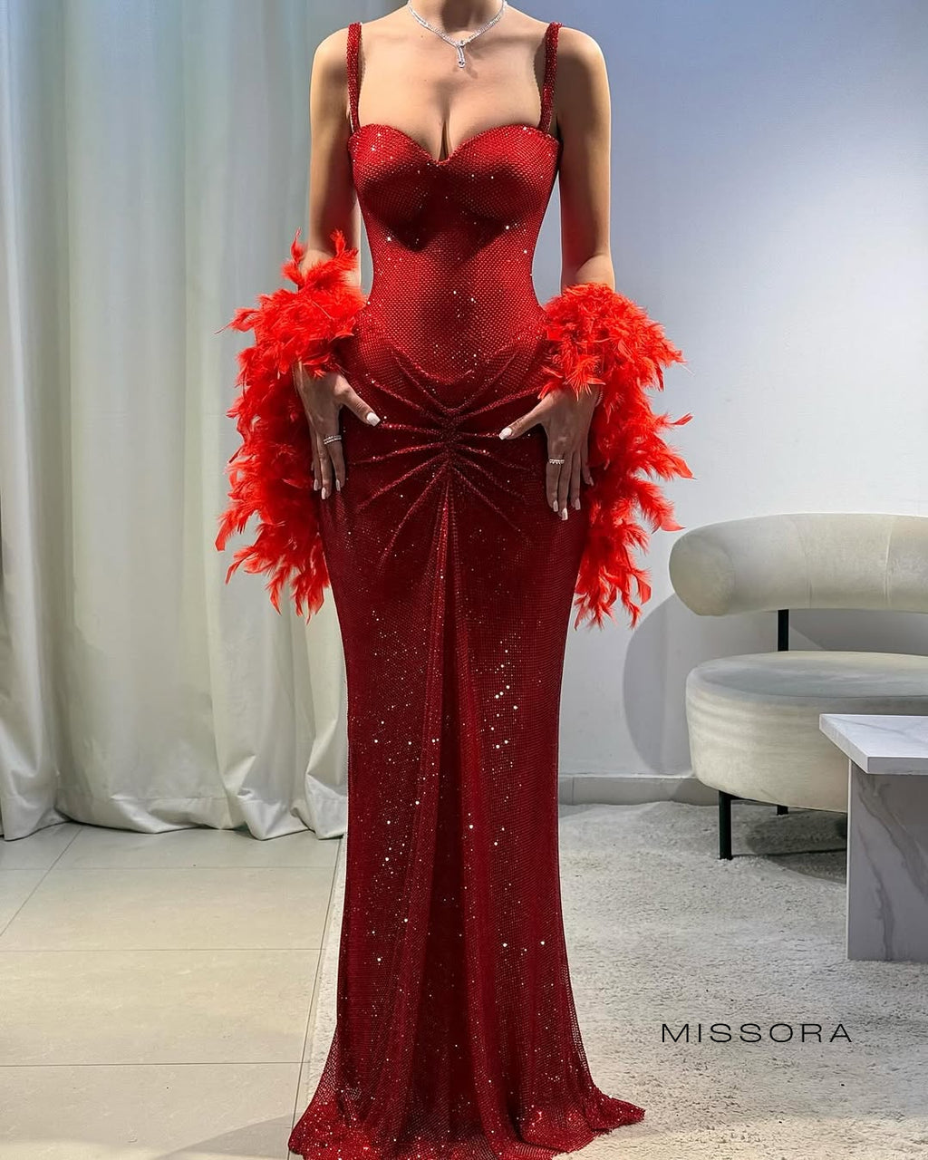 Kelise Işıltılı Askılı Maxi Elbise [7LWU8GTZ]