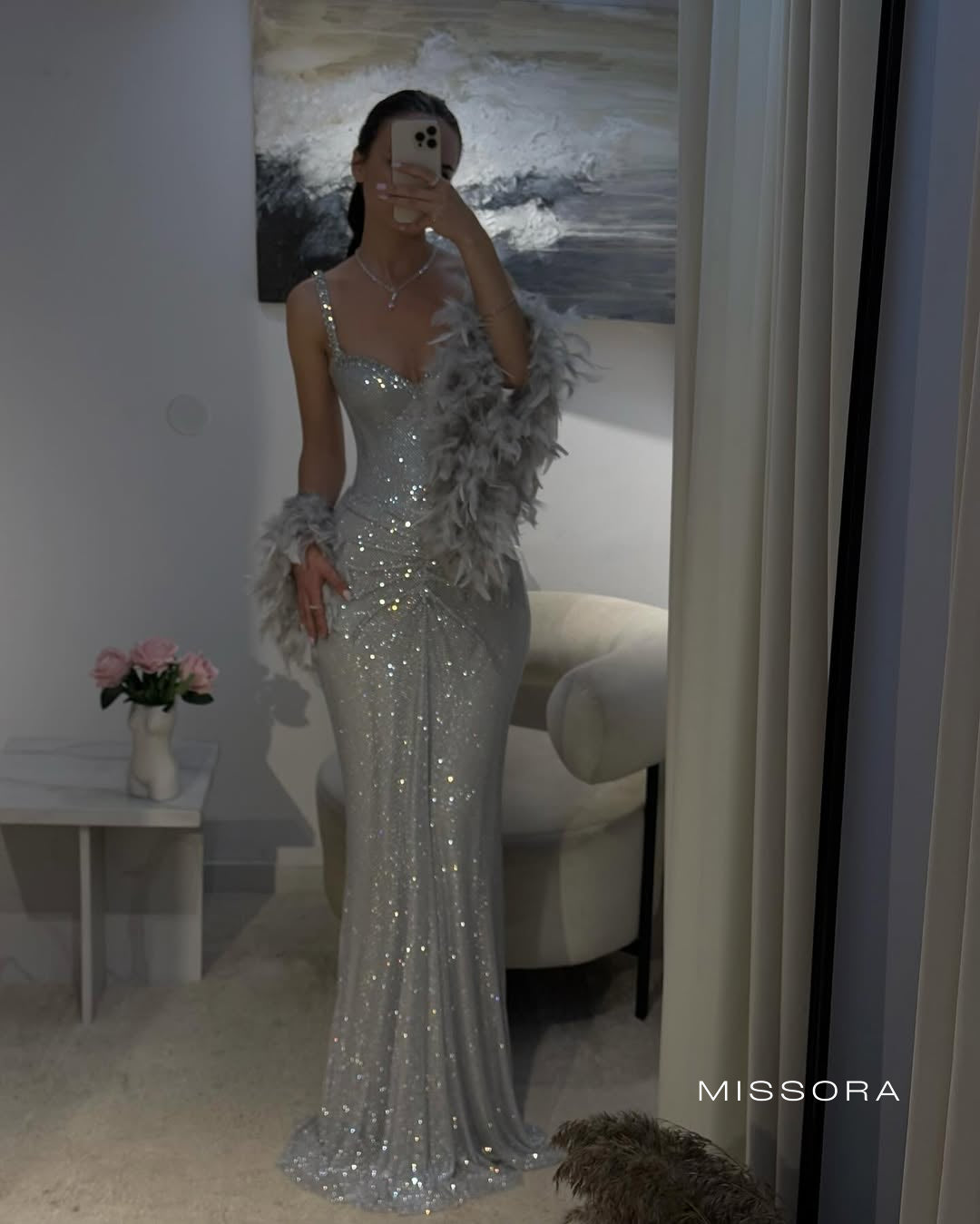 Kelise Işıltılı Askılı Maxi Elbise [QZDX53CV]