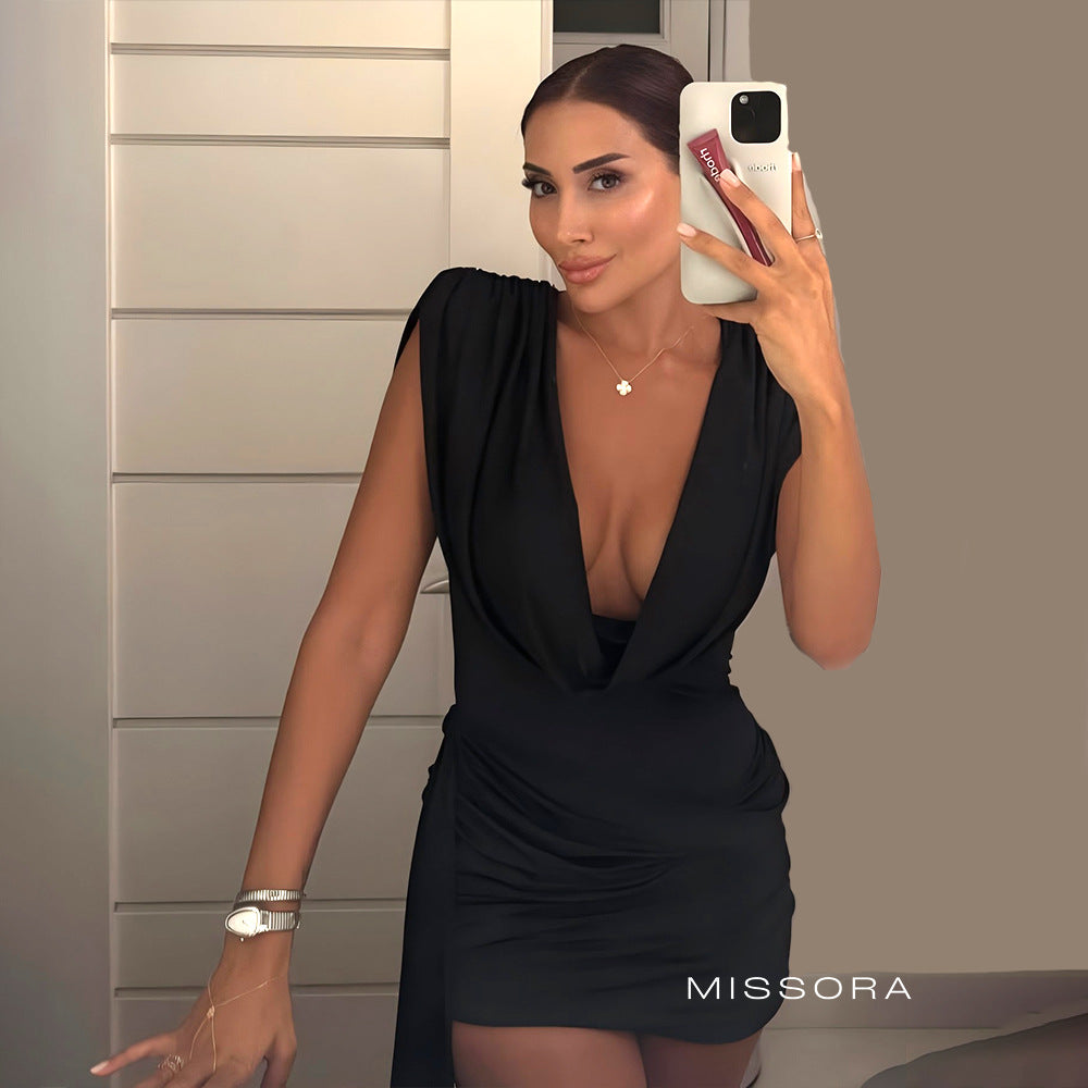 Kenna Off-Shoulder Mini Elbise [HCMZ3DK6]