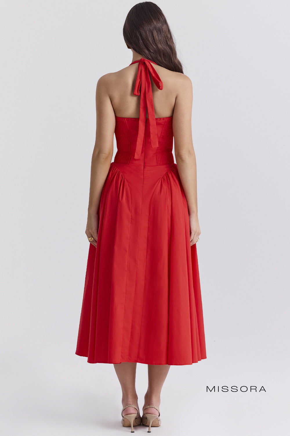 Kenzli Floral Halter Midi Elbise [TNGURG8P]