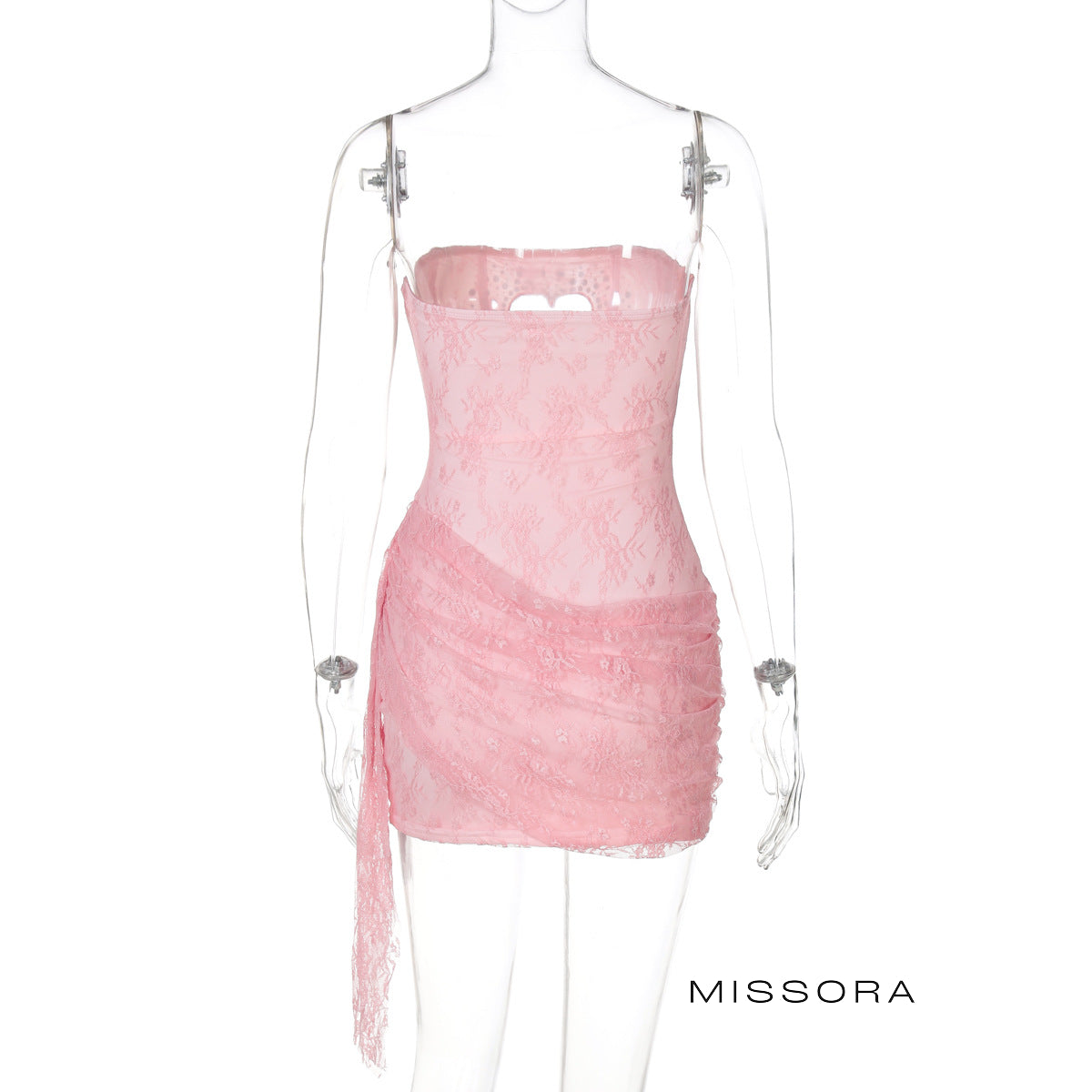 Kynli Straplez Dantel Mini Elbise [7S4JSG6R]