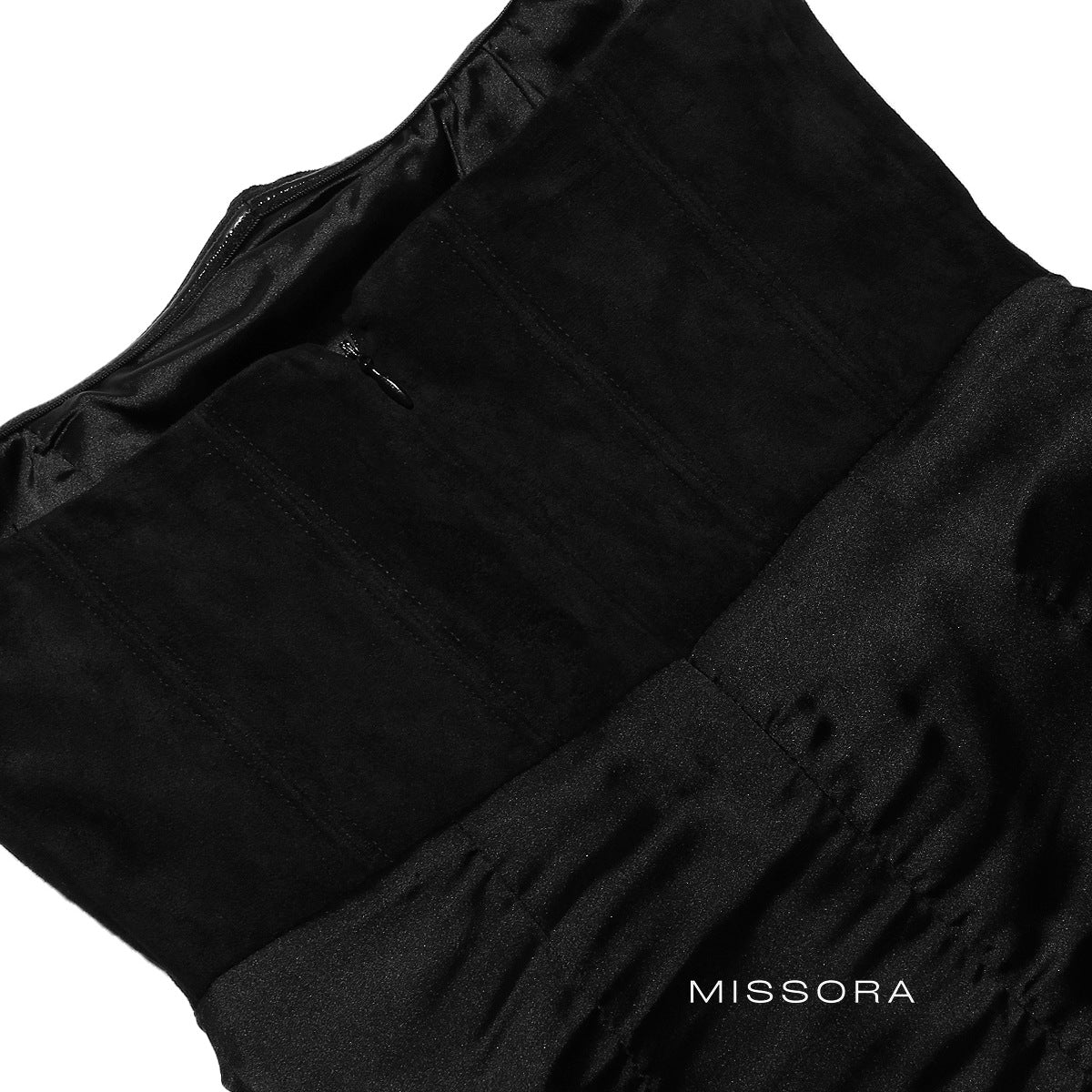 Lanae Kadife Saten Abiye Elbise [7Z60DQEX]