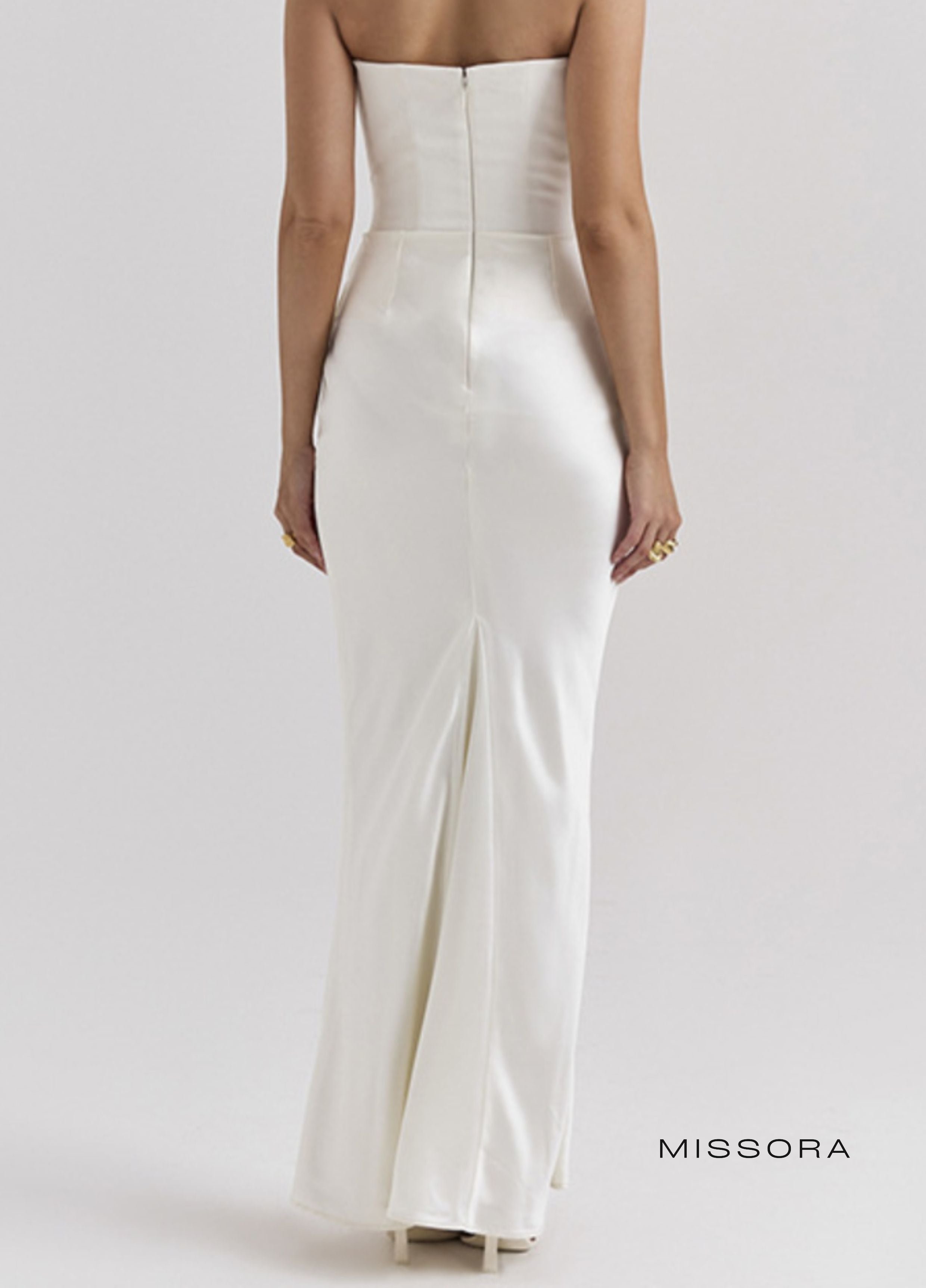 Lanae Kadife Saten Abiye Elbise [R56BNVG1]