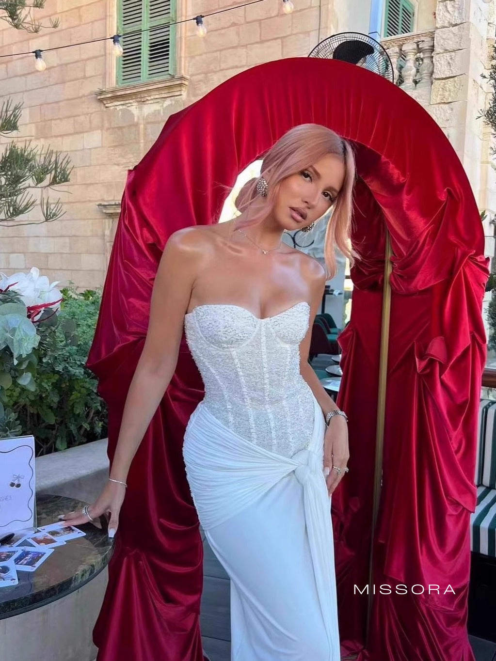 Lielle Balenli Uzun Parti Elbisesi [2BRADJ2X]