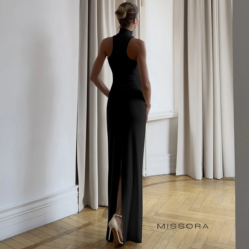 Lillianne Off-Shoulder Halter Elbise [TY4JDHNS]