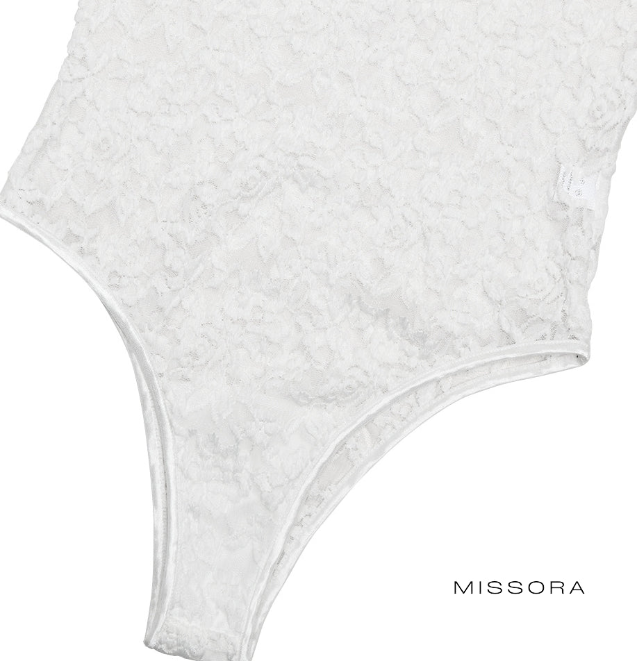 Maizy Dantel Kısa Kollu Bodysuit [46M7WKR9]