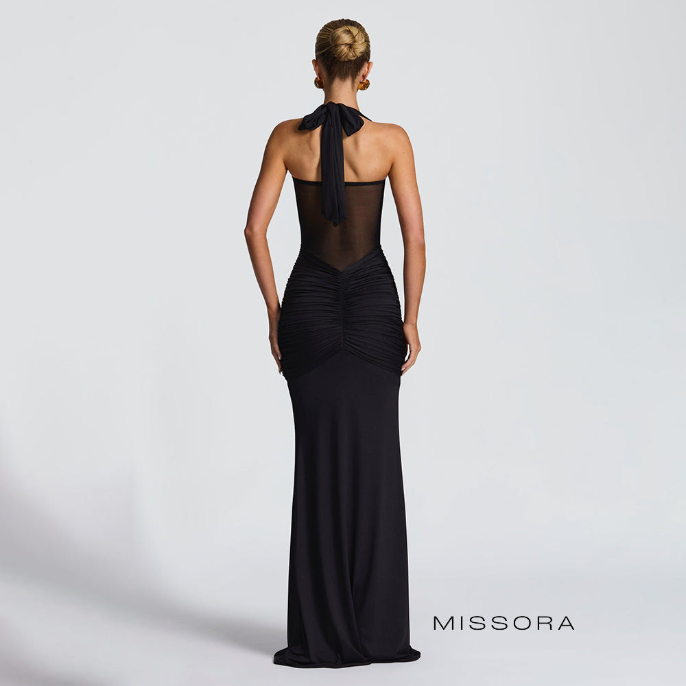 Malaika Halter Balık Kuyruğu Elbise [Z506KW4G]