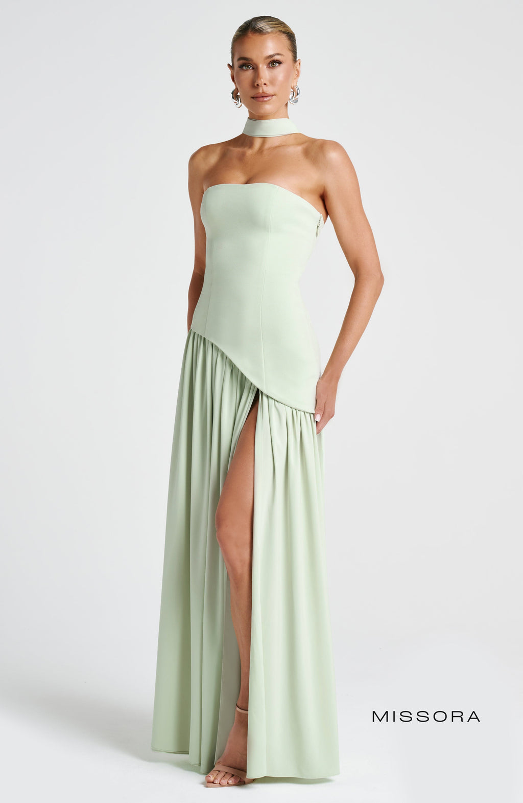 Missora Maliyah Chiffon Slit Maxi Dress
