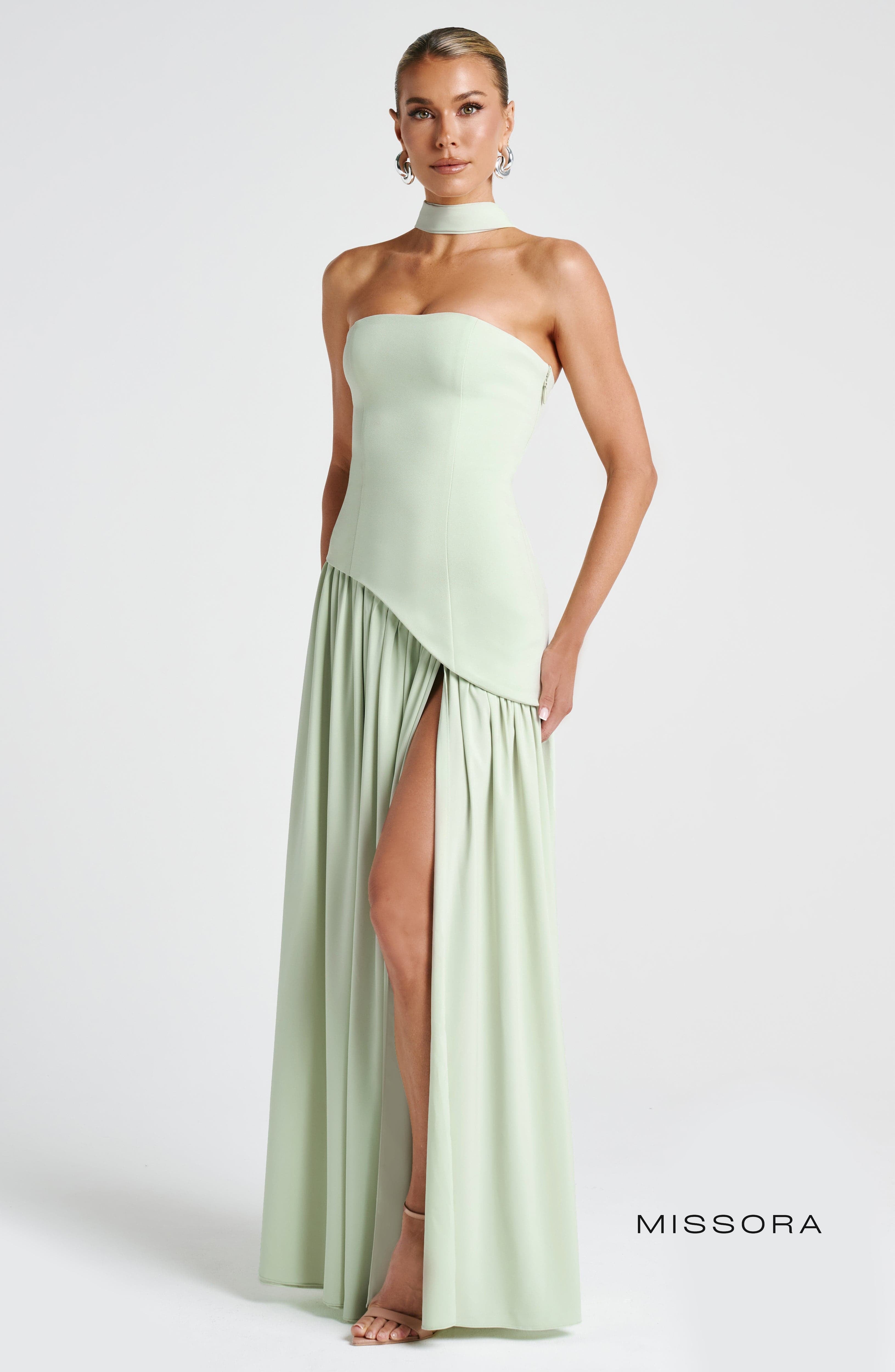 Missora Maliyah Chiffon Slit Maxi Dress