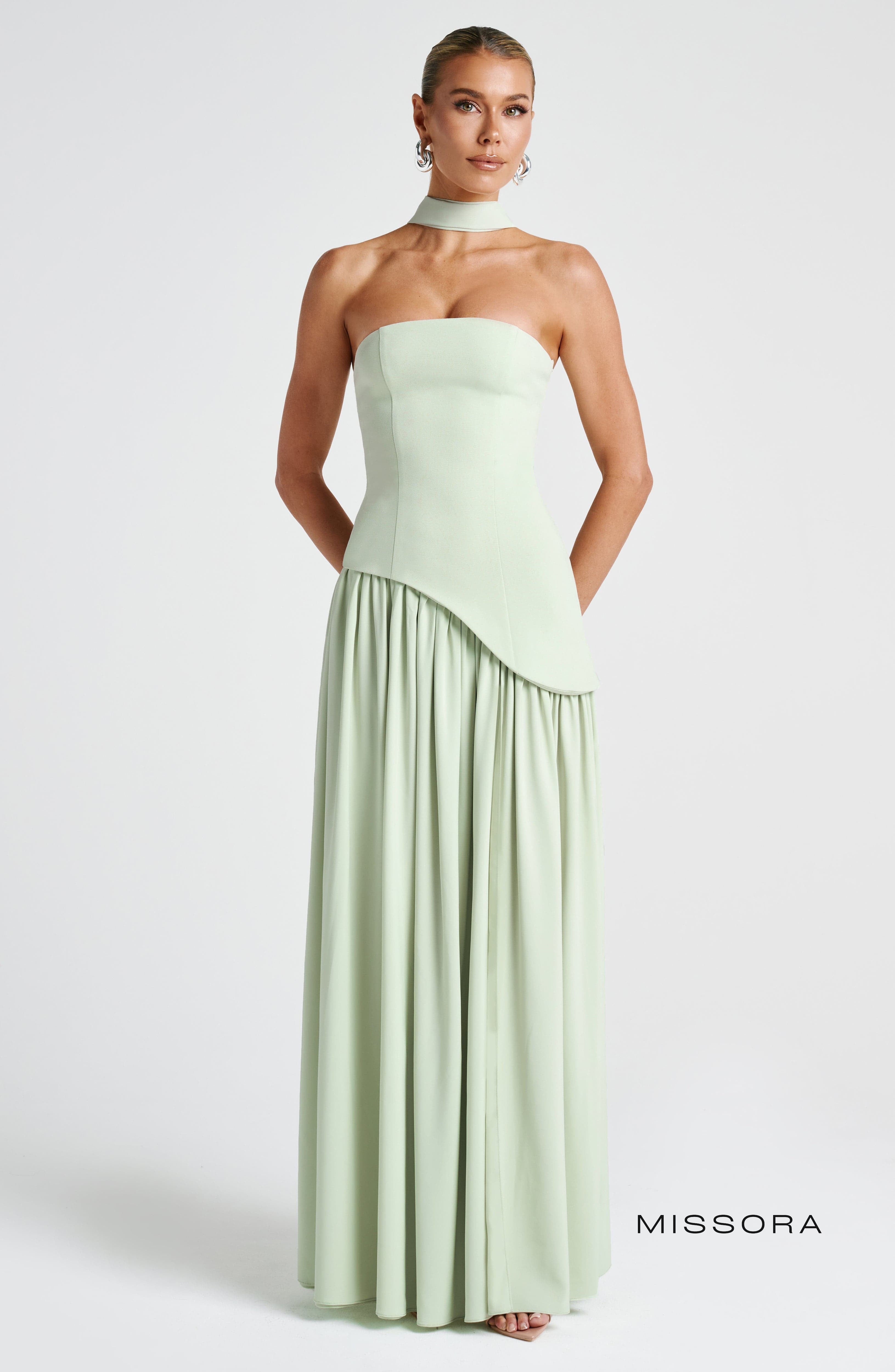 Missora Maliyah Chiffon Slit Maxi Dress