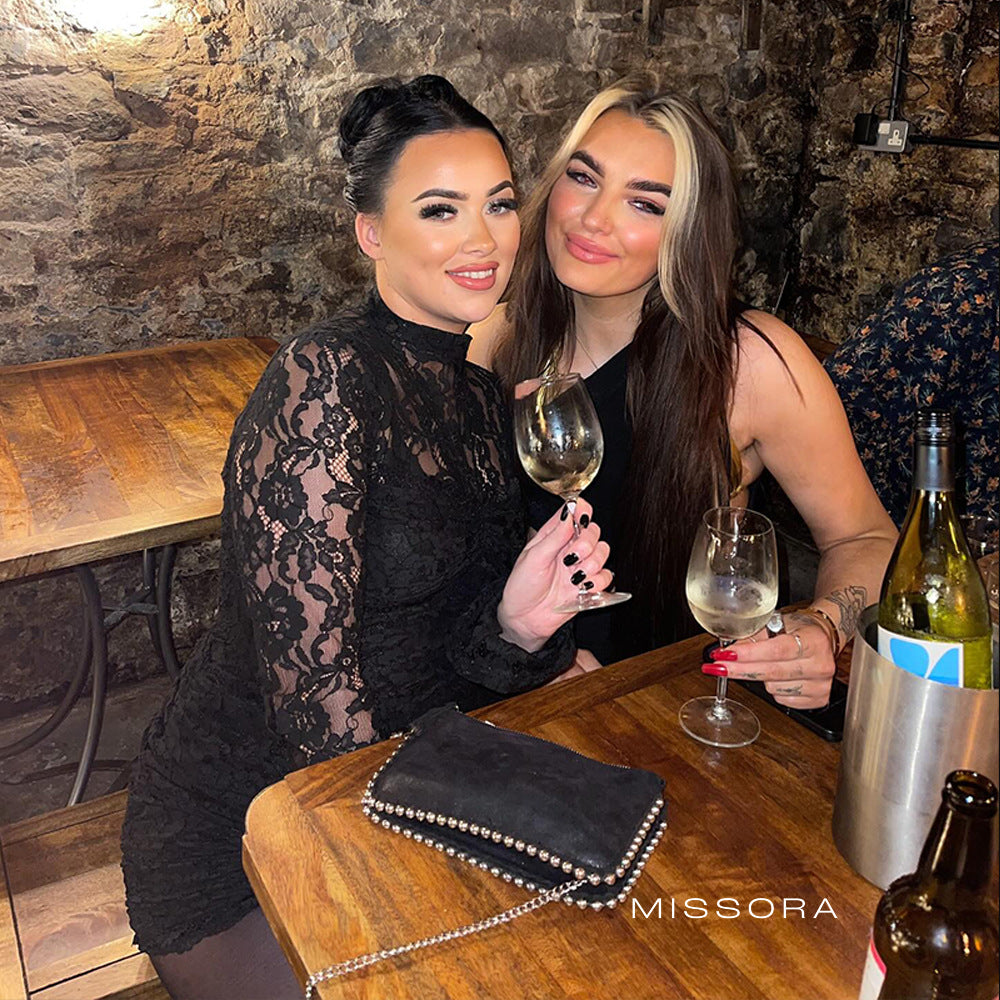 Melia Dantelli Mini Elbise [FP96MRQW]