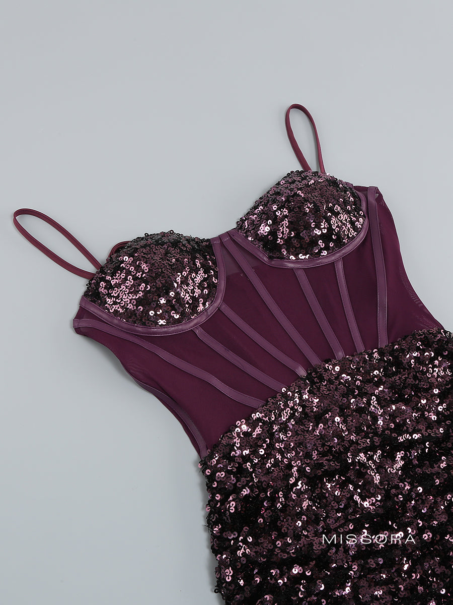 Michaella Straplez Payetli Midi Elbise [L5ENF1GP]