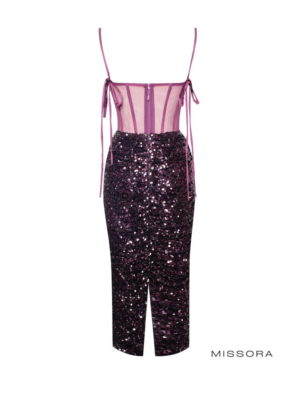 Michaella Straplez Payetli Midi Elbise [L5GMSJJH]