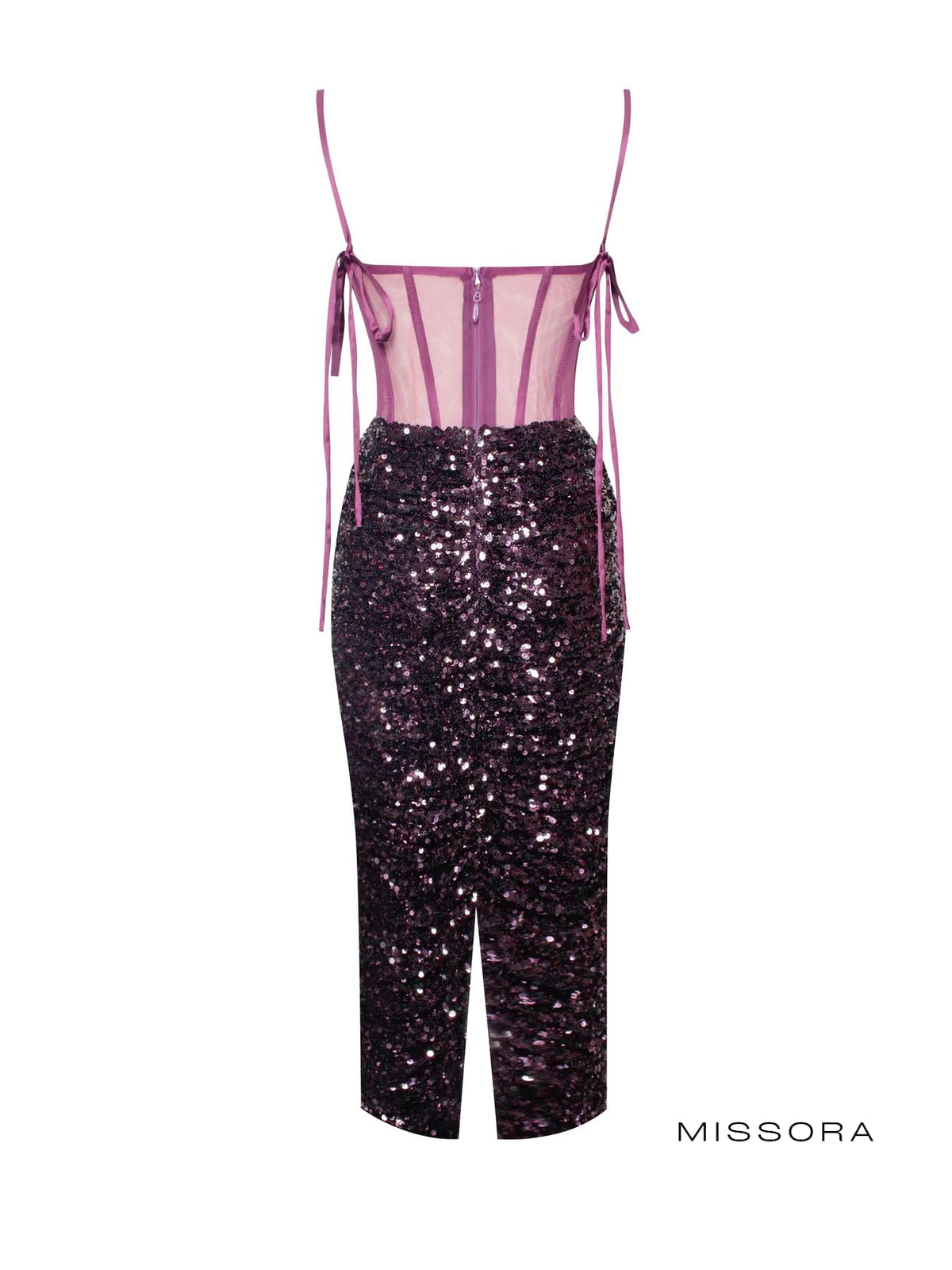 Michaella Straplez Payetli Midi Elbise [L5GMSJJH]