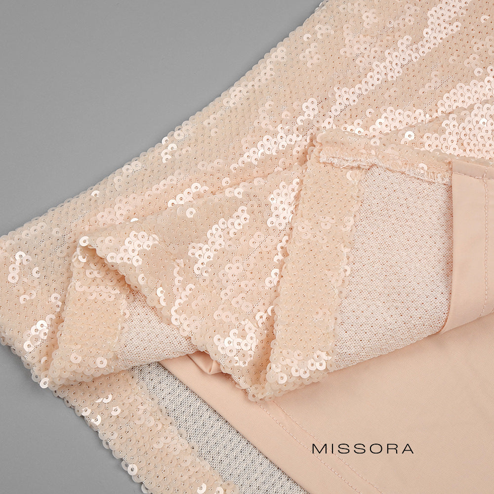 Mirella Halter Detaylı Payetli Elbise [XEO2UV5O]