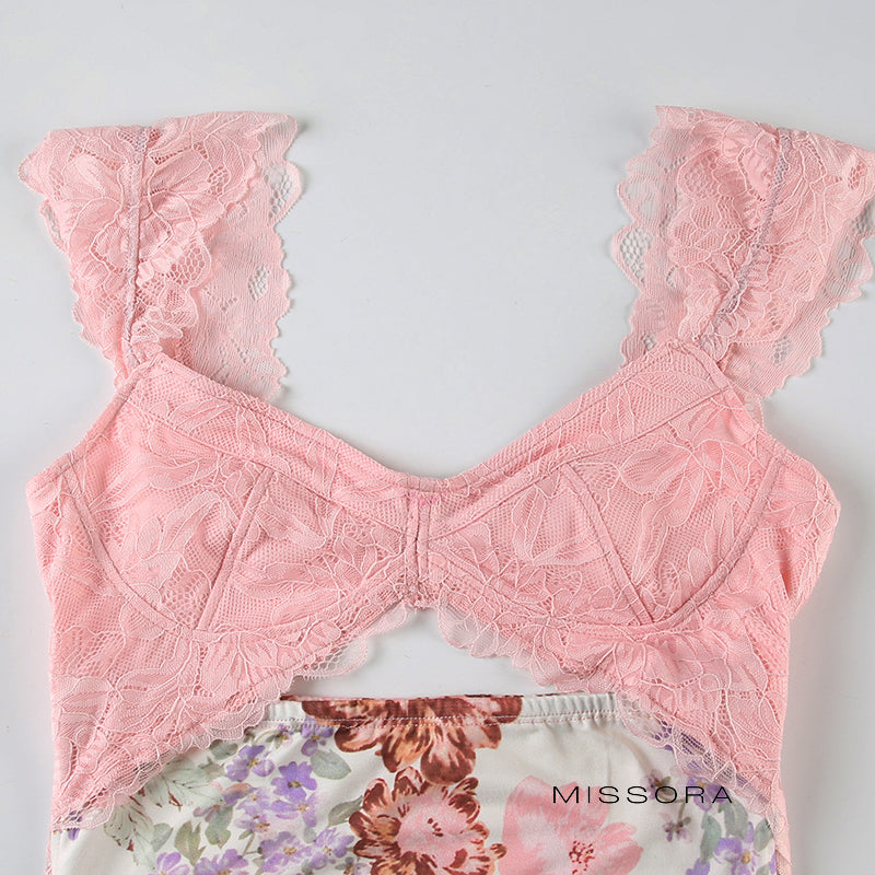 Miroslava Çiçekli Maksi Elbise [A6F1HLU8]