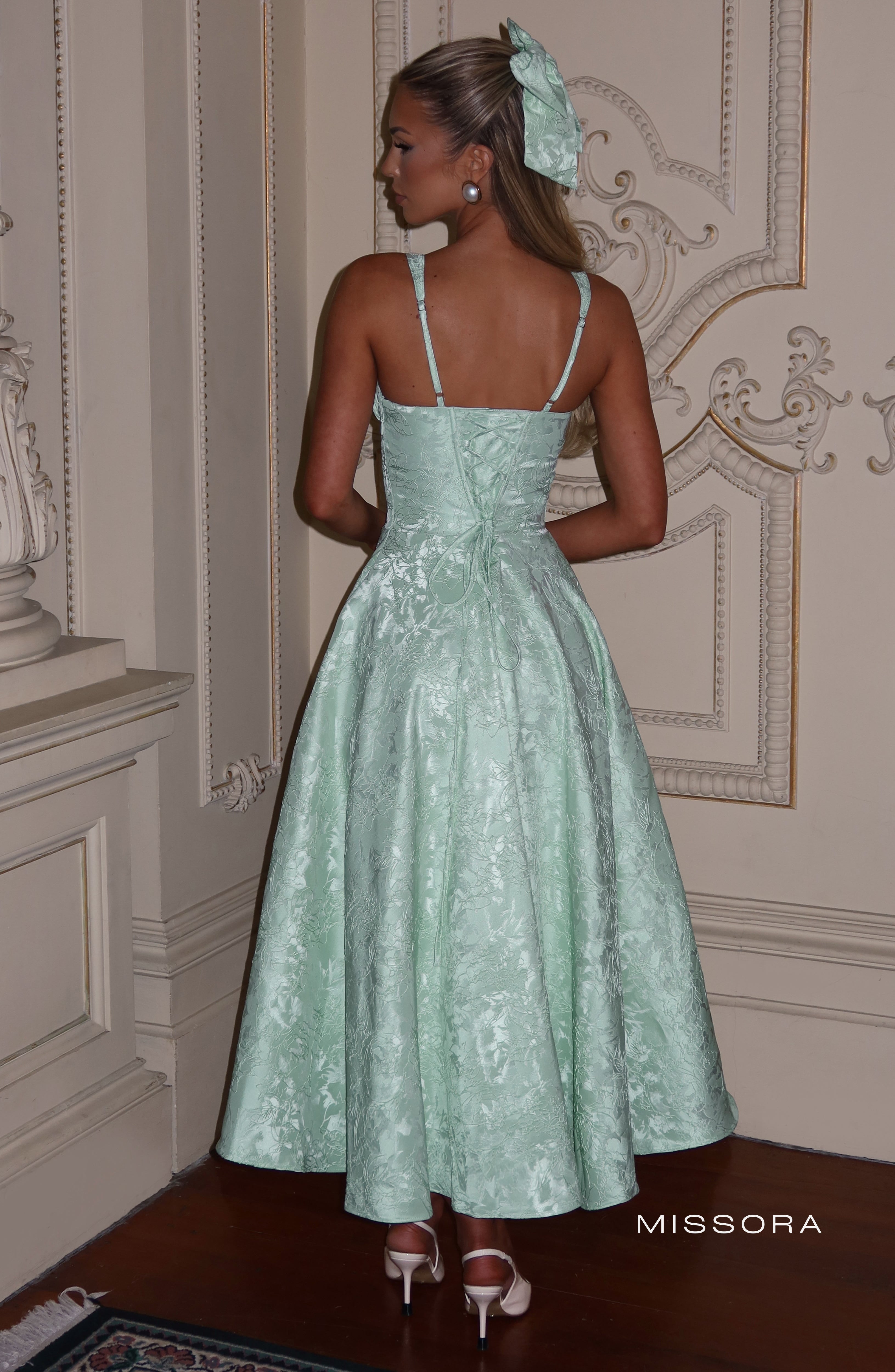 Missora Noelia Corset Lace Midi Dress