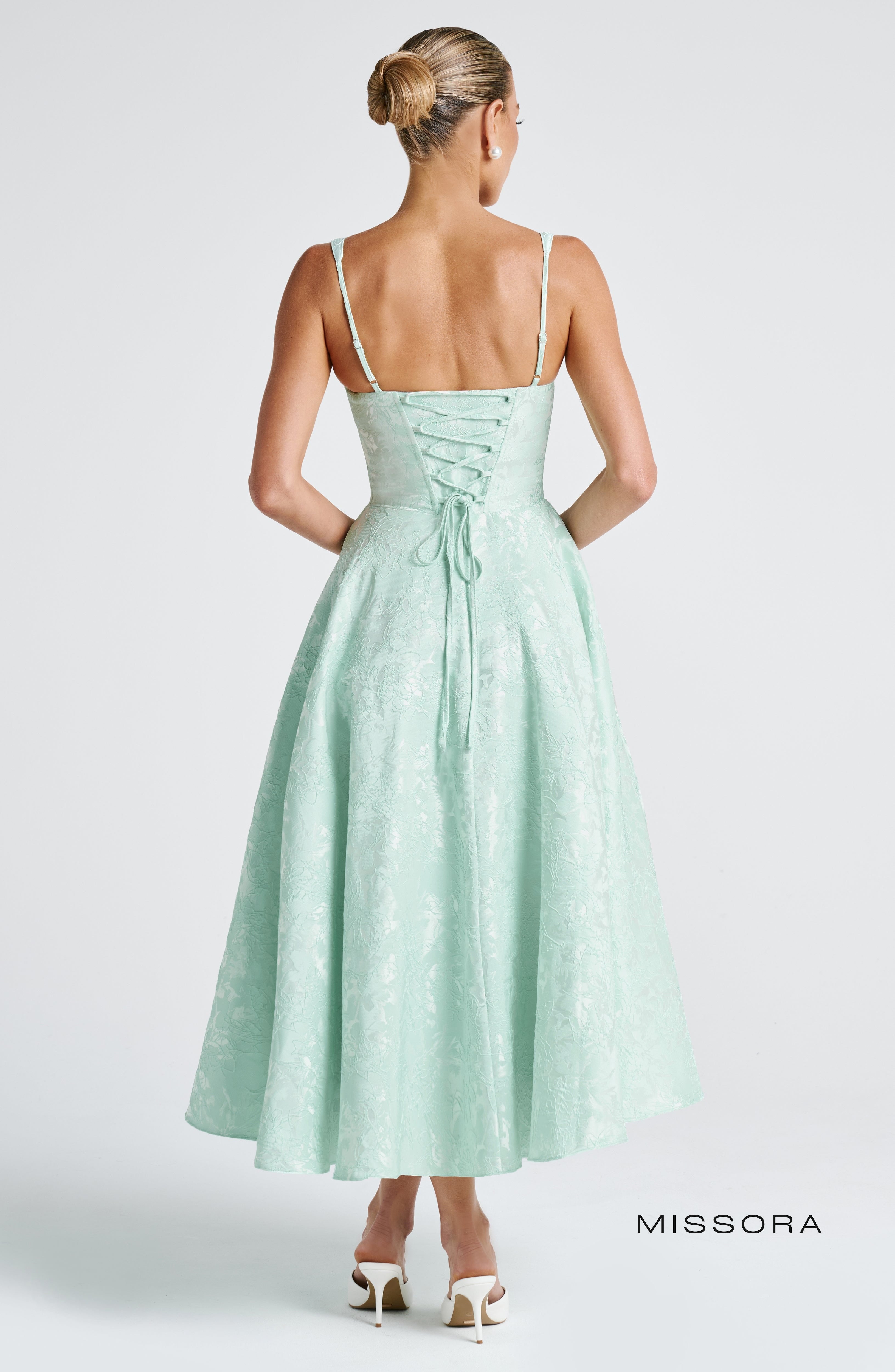 Missora Noelia Corset Lace Midi Dress