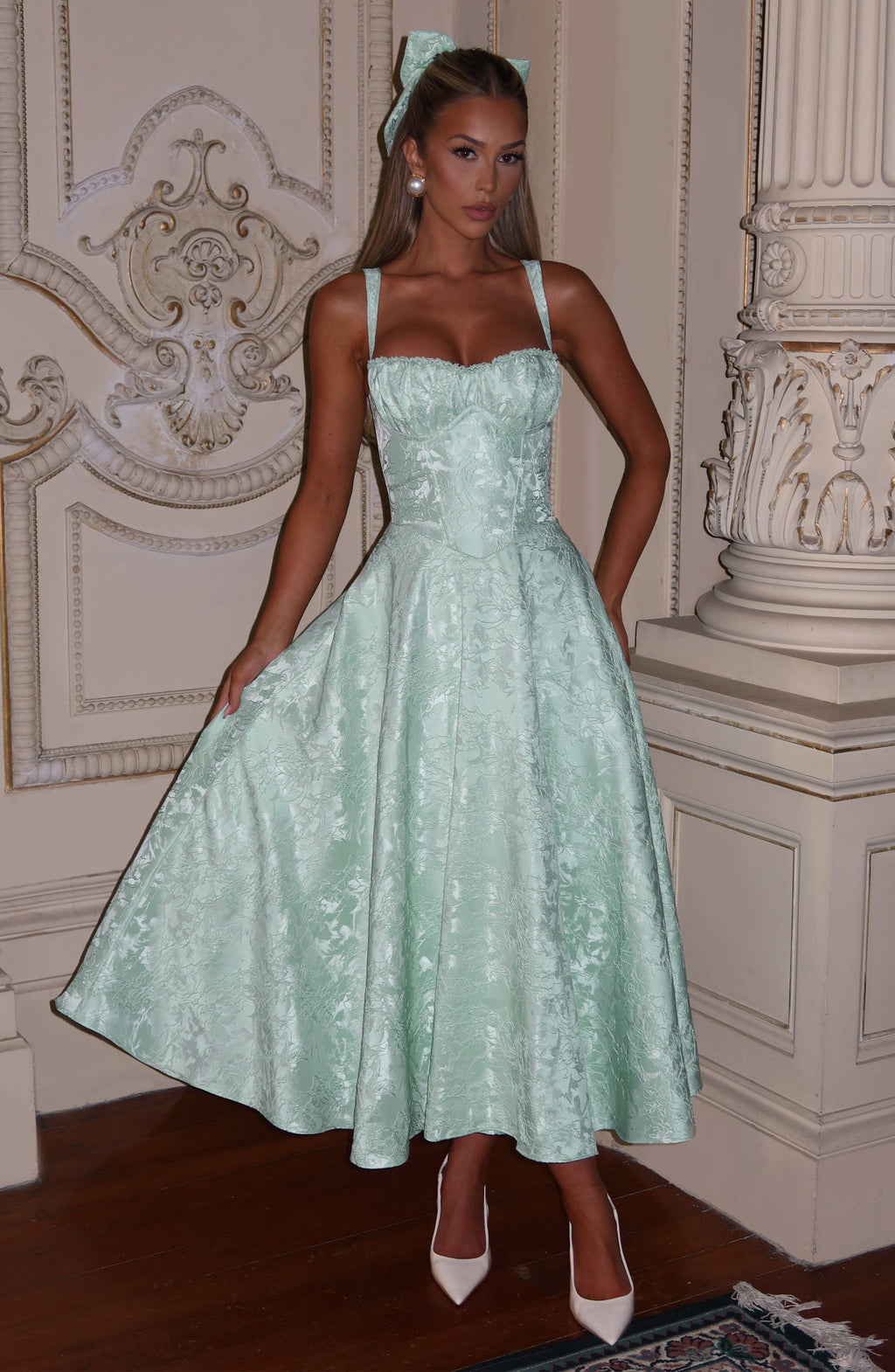 Missora Noelia Corset Lace Midi Dress