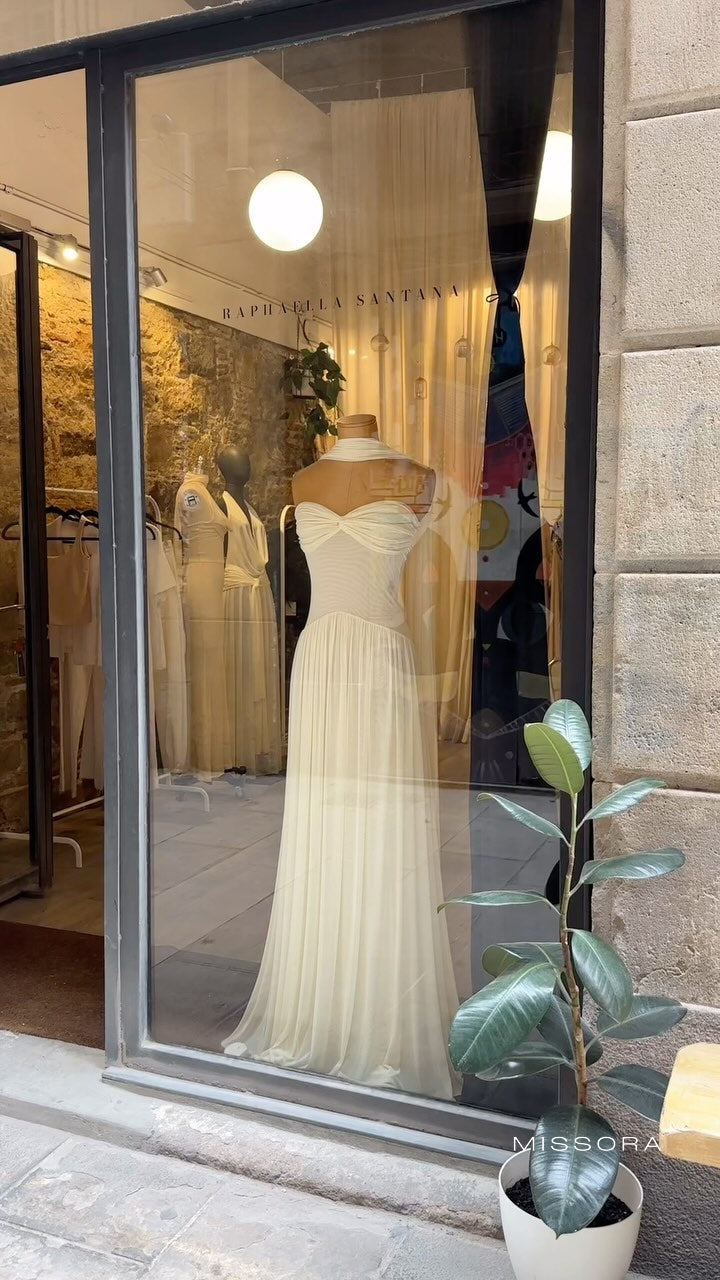 Novalynn Straplez Tül Elbise [M3DRUVVA]