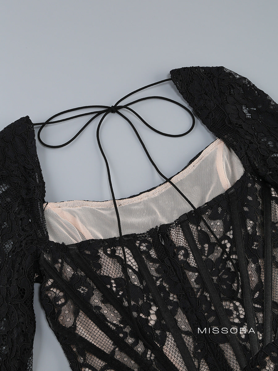 Oliviana Korse Detaylı Mini Elbise [ZOSI5773]