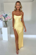 Missora Paxtyn Satin Slit Maxi Dress