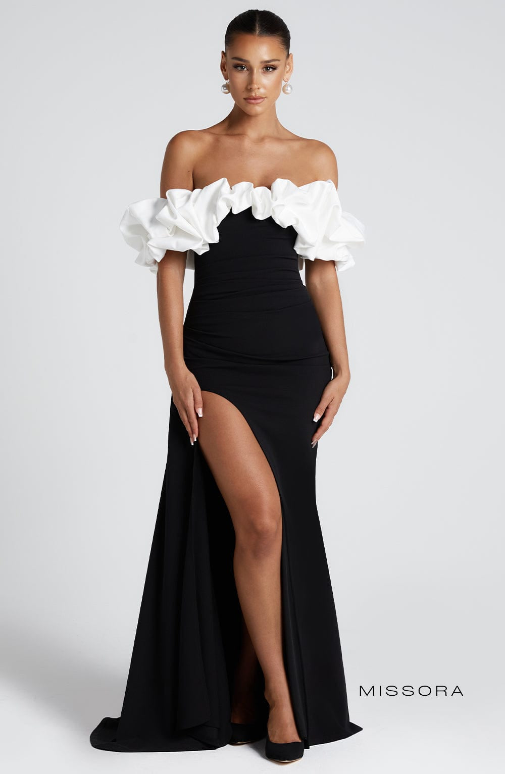 Missora Pennelope Draped Maxi Dress