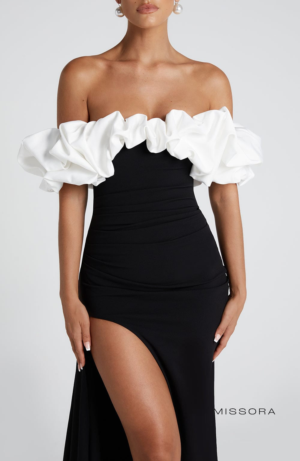 Missora Pennelope Draped Maxi Dress