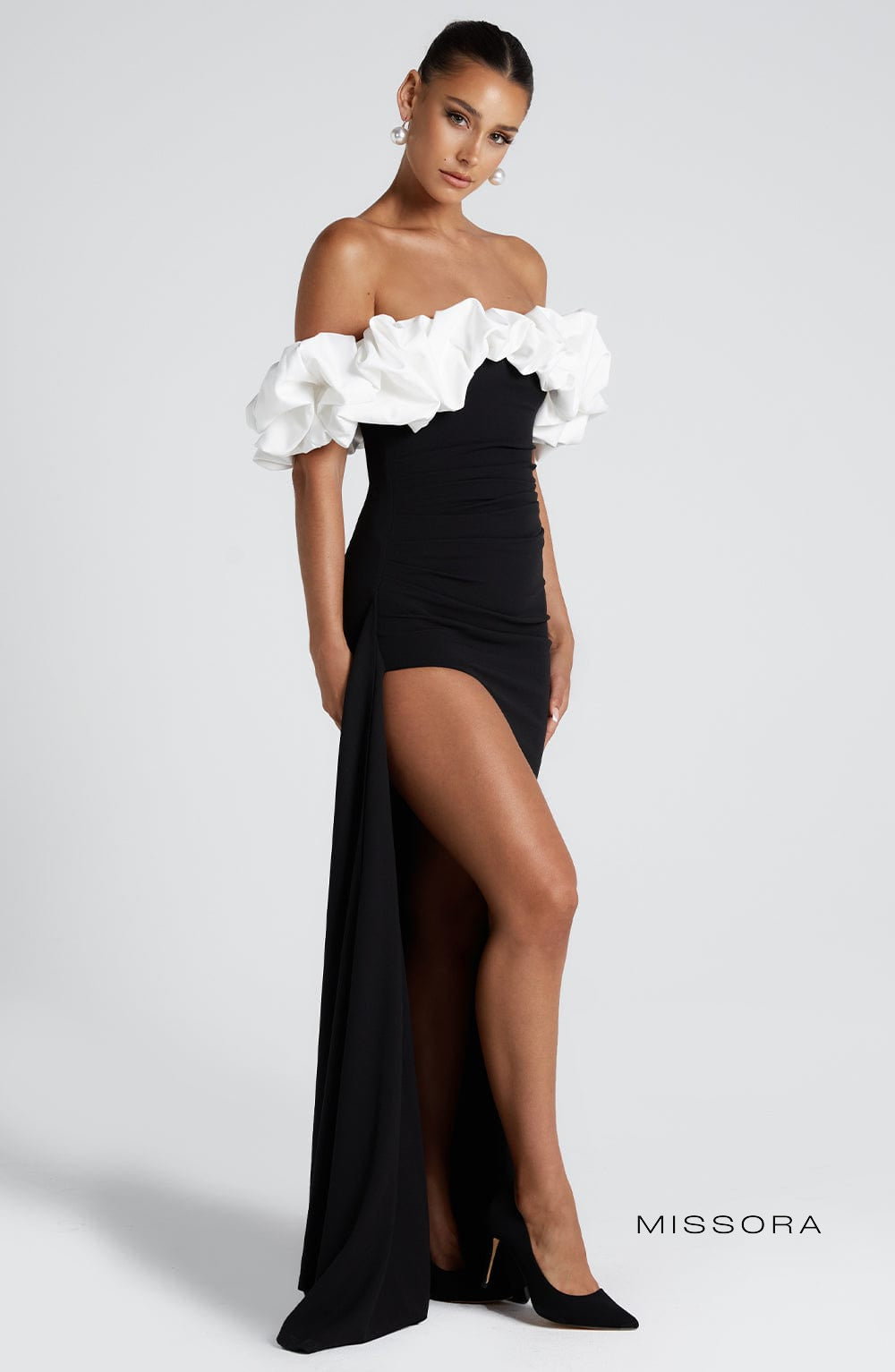 Missora Pennelope Draped Maxi Dress