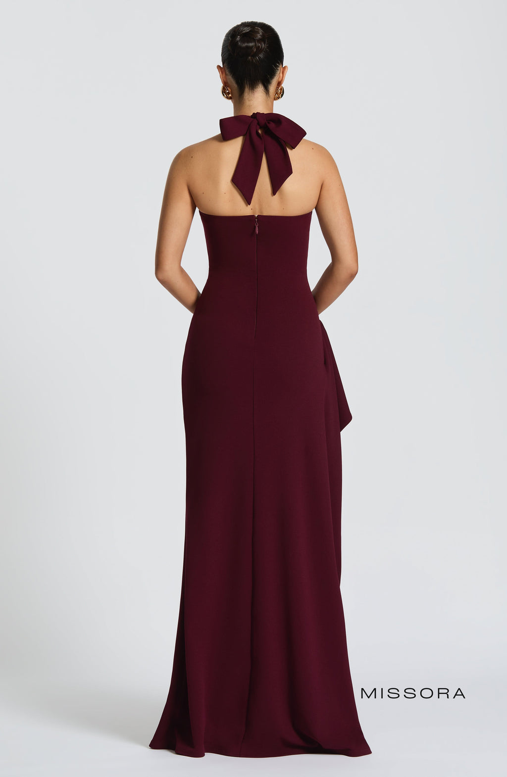 Missora Piper Draped Halter Maxi Dress