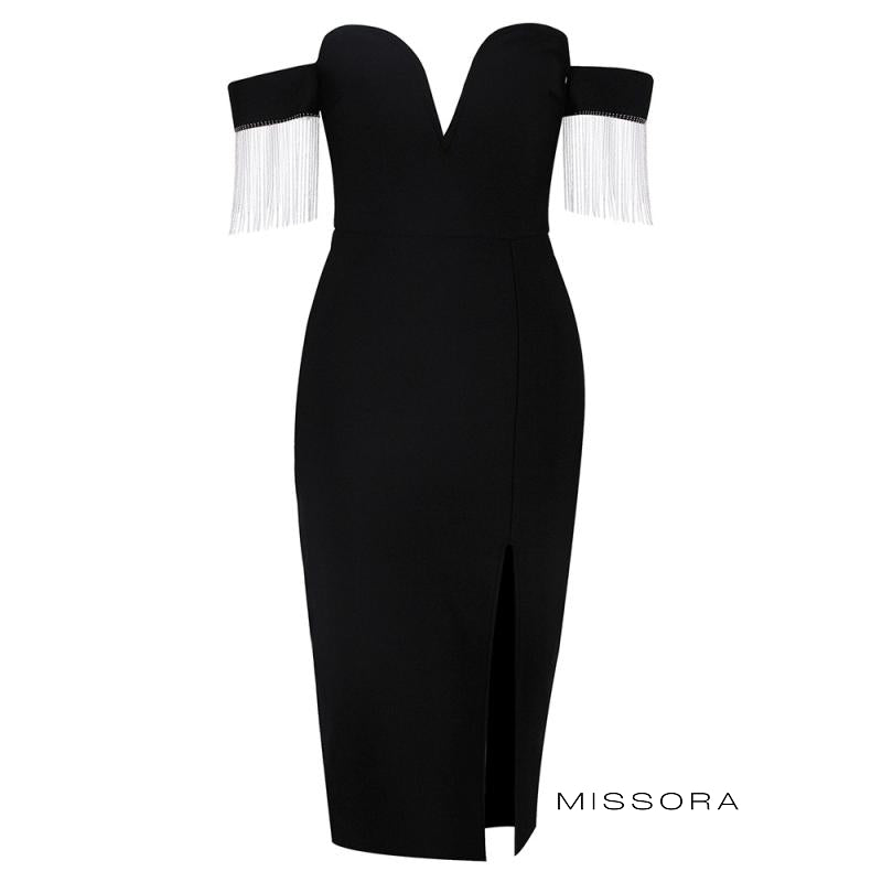 Raina Işıltılı Bandaj Midi Elbise [5CQH31CY]