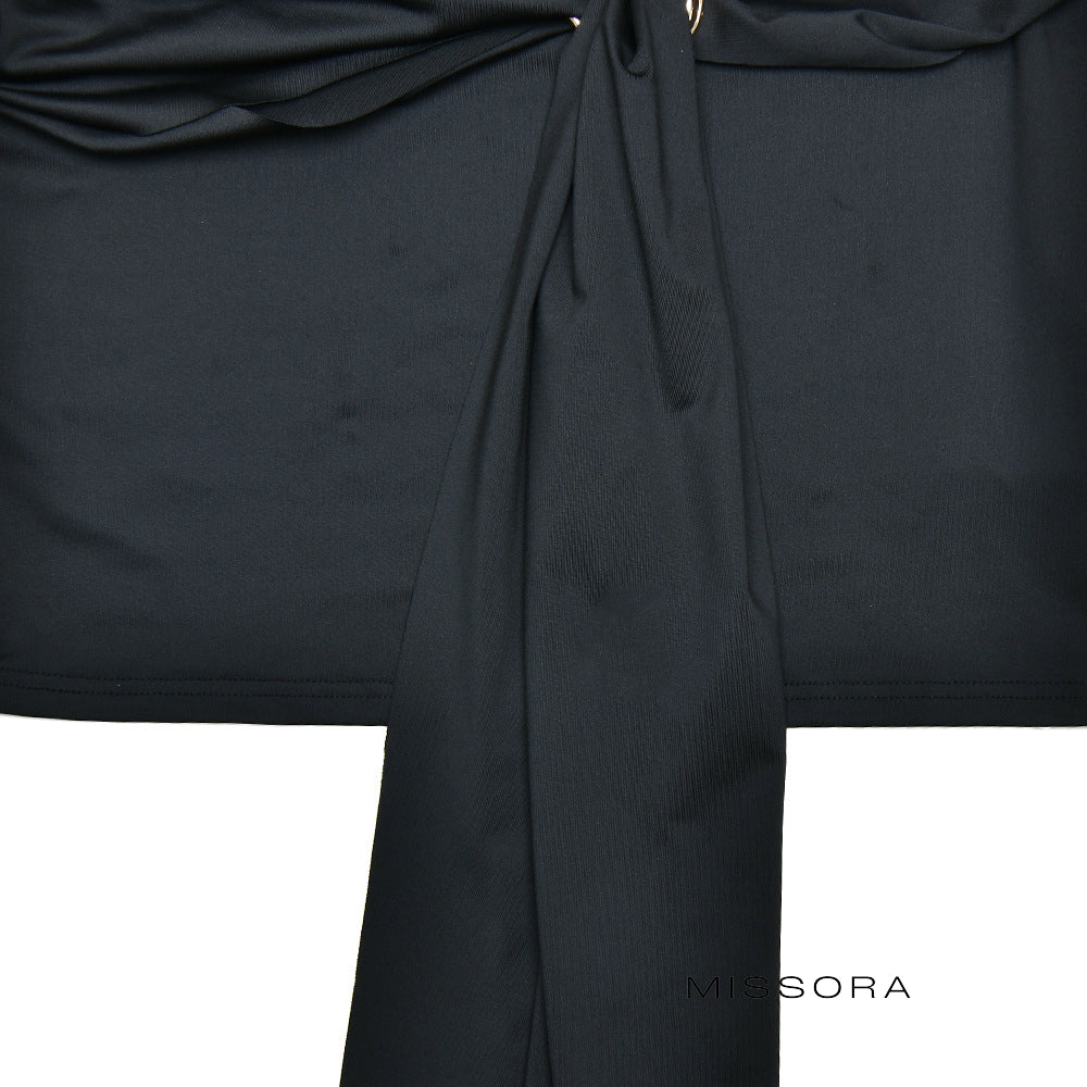 Rayelle Büzgülü Tassel Mini Elbise [S56RAVYM]