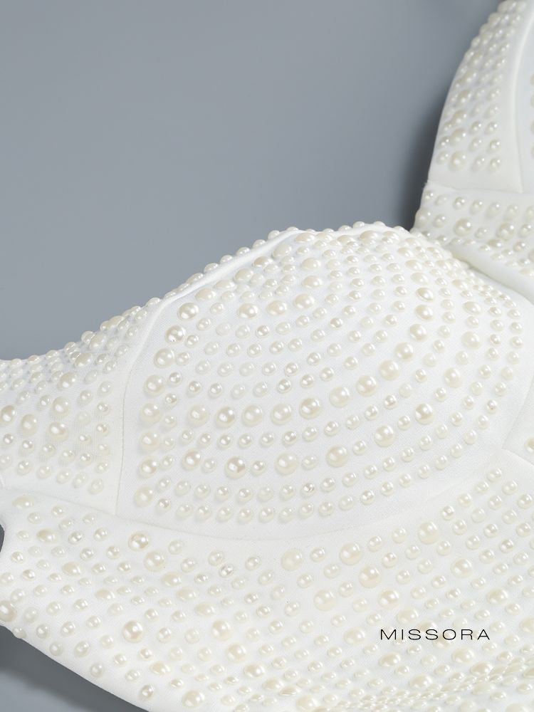 Razan İnci İşlemeli Askılı Mini Elbise [C9P8QZGM]