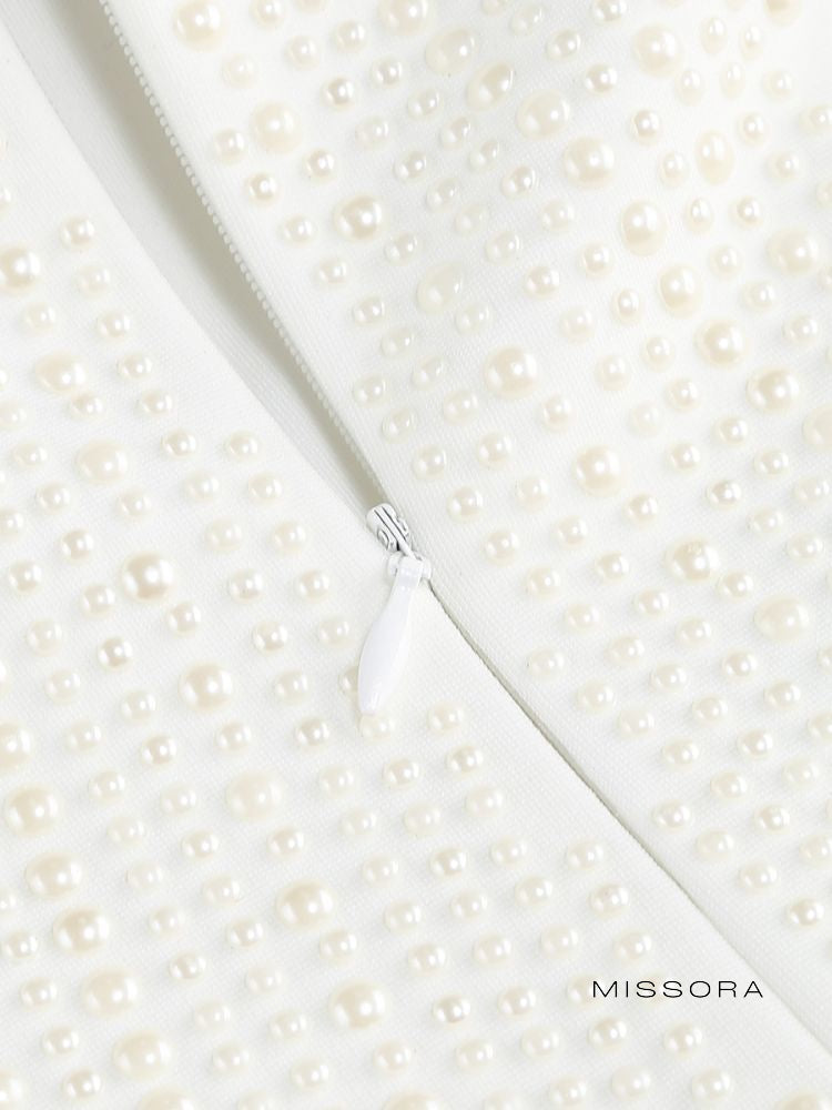 Razan İnci İşlemeli Askılı Mini Elbise [K74SPQMG]