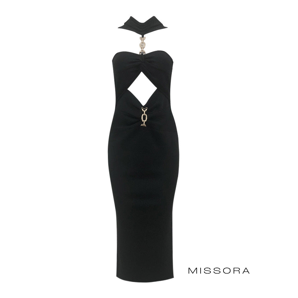 Remi Halter Midi Elbise [BS0L6FJN]